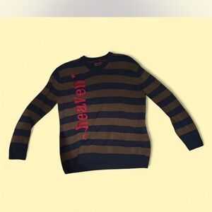 Striped Brown and Black Men's Sweater